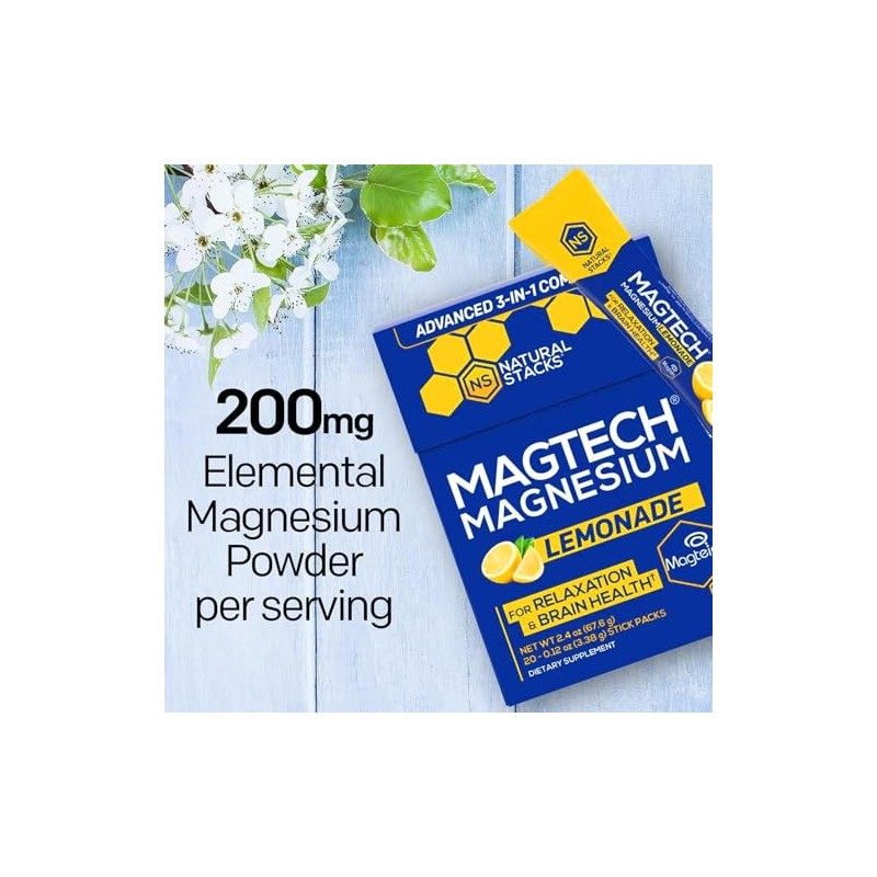 Limonada de Magnesio Natural Stacks 20 sobres