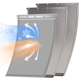 3-Flap Large Dog Door Replacement Flap with Screws, Compatible with PetSafe Freedom Doggie Doors PAC11-11039, 10 1/8" X 16 7/8", Pet Door Replacement Flap for Extreme Weather Resistance(-20 to 120°F)