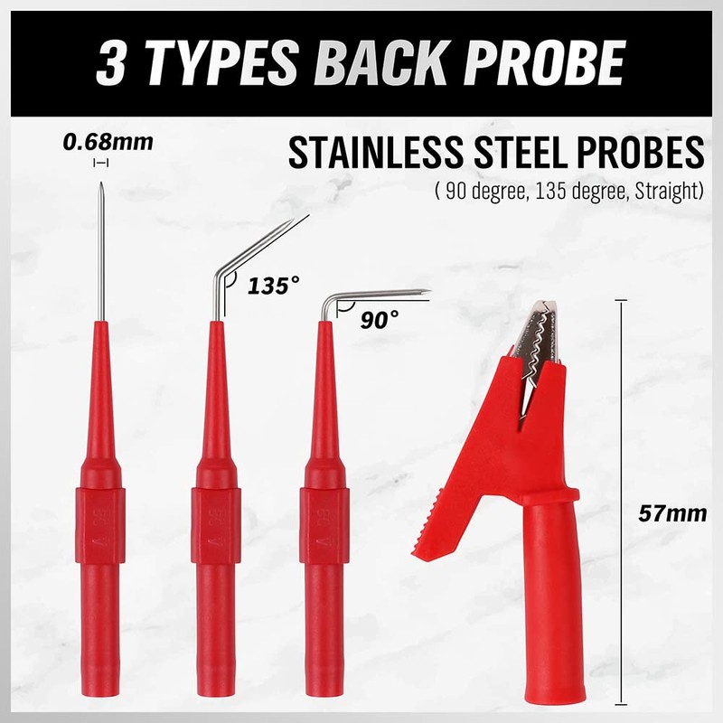 SWANLAKE 22PCS Back Probe Kit, Back Probe Pin Kit