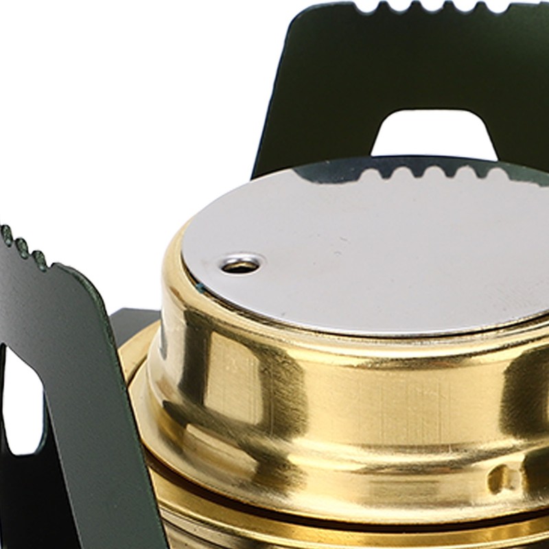Mini Alcohol Stove Brass Aluminum Alloy Safe Windproof Portable Widely