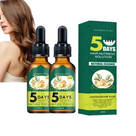 Dyceittdia 2 x Ginger Hair Growth Oil, Ginger Hair Growth Essential Oil, Ginger Hair Treatment Oil, Solution for Hair Growth, Essential Oil Against Hair Loss, 2 Pieces x 30 ml, Hair2