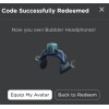 Jazwares Robl0x | Bubbler Headphones Hat SPECIAL PARTICLE EFFECTS -