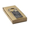 Geschenk-Fabrik Keyring – Rectangular Chrome with Engraving "Das Einzige was