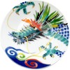 Ceramic Indigo Chitose Edge Small Plate, Dragon Size: Approx. φ4.1
