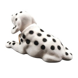 PROROK Resin Car Ornaments Nodding Dog, Bobble Head Beagle, Bulldog, Husky, Dachshund, Dashboard Handicraft Ornaments Cartoon car Dolls, Desktop Office Decoration Gifts (Dalmatian)