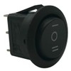 4 Pack Black Non-Illuminated Latching Down/Off/ON Round Rocker Switches -