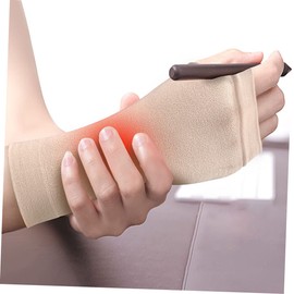 FRCOLOR Elastic Wrist Support Sleeve for Carpal Tunnel Relief Comfortable Ergonomic Design for Sports Work Everyday Use Lightweight Washable Thumb Brace for Joint Management