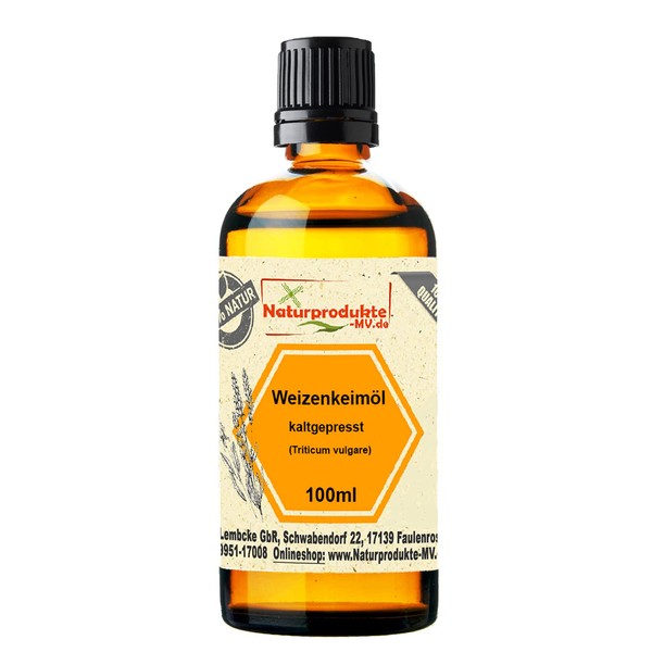 Wheat Germ Oil Cold Pressed (100 ml) Wheat Germ Oil