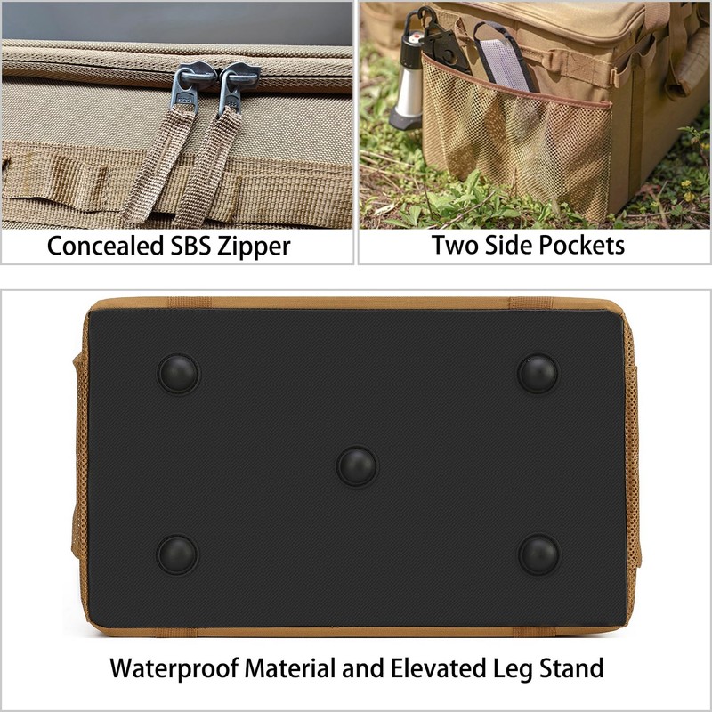 Lemubeane Tactical Camping Storage Bag - 46L Utility Tote Bag