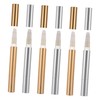 Baluue 6pcs 3ml Gold Silver Plastic Lip Gloss Tube Tint
