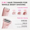 Bikini Trimmer for Women Pubic Hair: Rechargeable Eletctric Razors for
