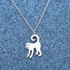 WUSUANED Cute Monkey Necklace Chimpanzee Necklace Monkey Lover Gift Animal