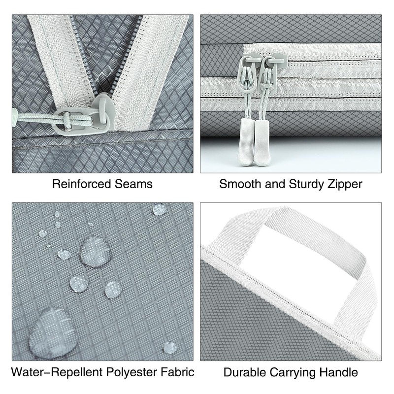 Compression Packing Cubes Set, Ultralight Expandable Travel Organizers for Carry