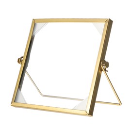 Ciieeo Metal Back Support Photo Frame Dried Flower Glass Frame Home Decor for Flower