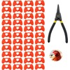 50PCS Chicken Beak Clips Pliers for Chickens Poultry Blinders Chicken