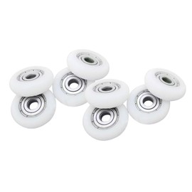 YUANQIAN 8Pcs/Lot 4x16x6 Nylon Ball Bearings MM Nylon Shower Door Roller Bearing Pulley