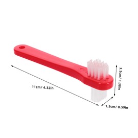 Baluue 4pcs Portable Brush Set Soft Cleaning Toothbrushes for Adults Dual-sided Travel-friendly Small Each