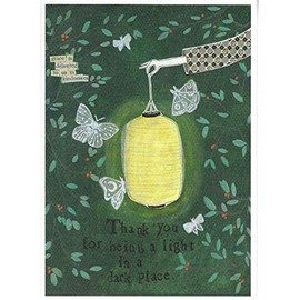 Curly Girl - Greeting Card - Thank You for Being a Light in a Dark Place