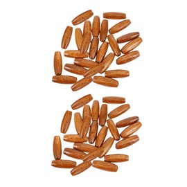 Gatuida 150 Pcs Natural Oval Wood Beads with Wooden Spacer Beads for DIY Jewelry Making Crafting Bracelets Curtains Decorations