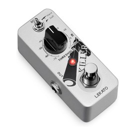 LEKATO Electric Guitar Bass Effect Pedal,Distortion/Pitch Box/Overdrive/Looper/Drummer/Noise Killer/Delay/Compressor Mini Pedal with True Bypass:_Noise Killer, Silver