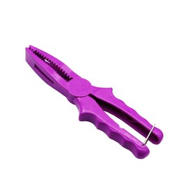 TopHomer 8'' Floating Fish Gripper, Fishing Grabber, Catfish Mouth Pliers, Caught Bass Holder, Digital Scale Hook Clamp, Saltwater Lip Grip Tool with Lanyard, Gifts for Men, Purple