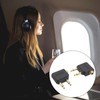 DWPVT 2pcs Airplane Airline Flight Adapters for Headphones, Flight Audio