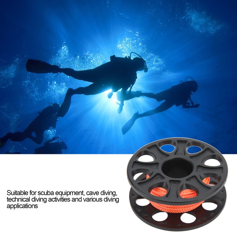 Diving Spool Plastic Prevent Winding Lightweight Diving Finger Reel with