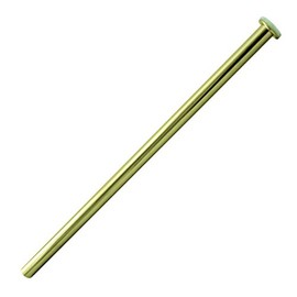 Westbrass D125-03 1/2" x 12" Flat Head Toilet Supply Riser, Polished Brass