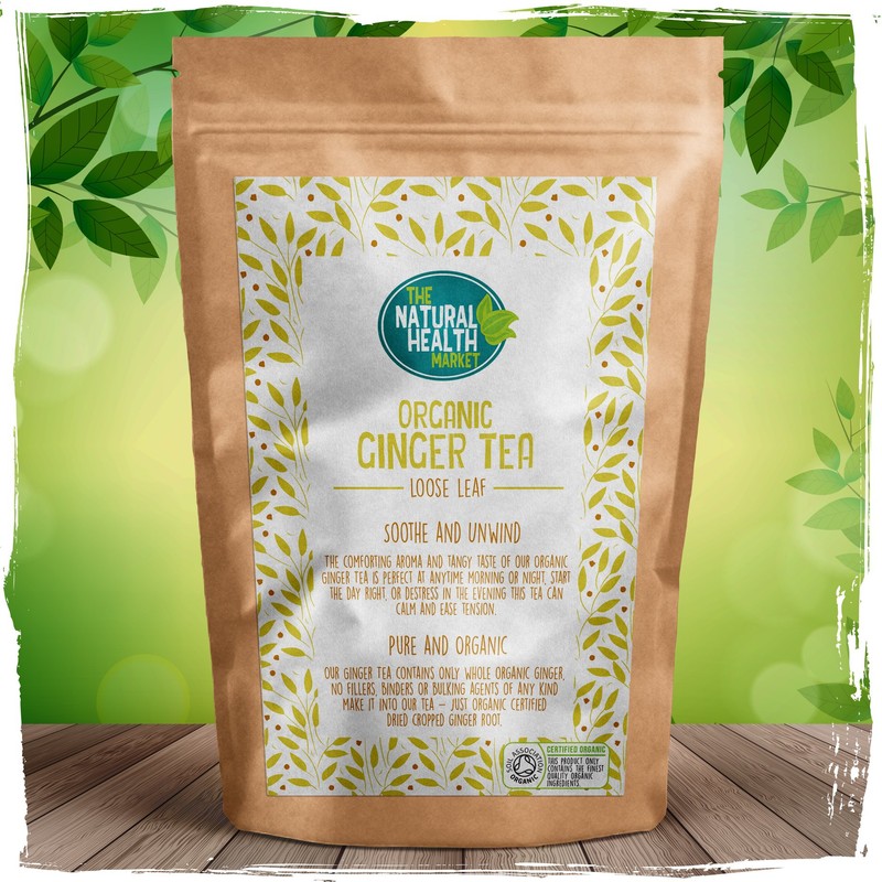 Organic Ginger Loose Tea By The Natural Health Market (25g)