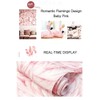 10X0.53M Romantic Baby Pink Flamingo Feathers Textured Non-Woven Wallpaper Roll