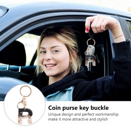 jojofuny Keychain Pendant Bag Charm Alphabet Ornament Holder Bag Accessory for Handbags