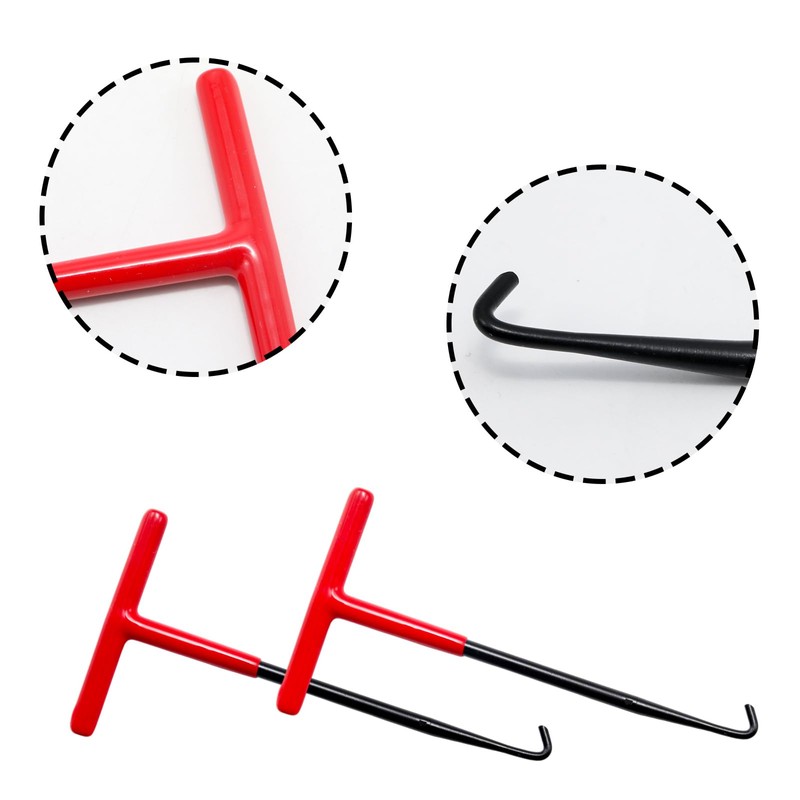 Yinluluna 2pcs Exhaust Spring Puller Tool, T Handle Motorcycle Tools