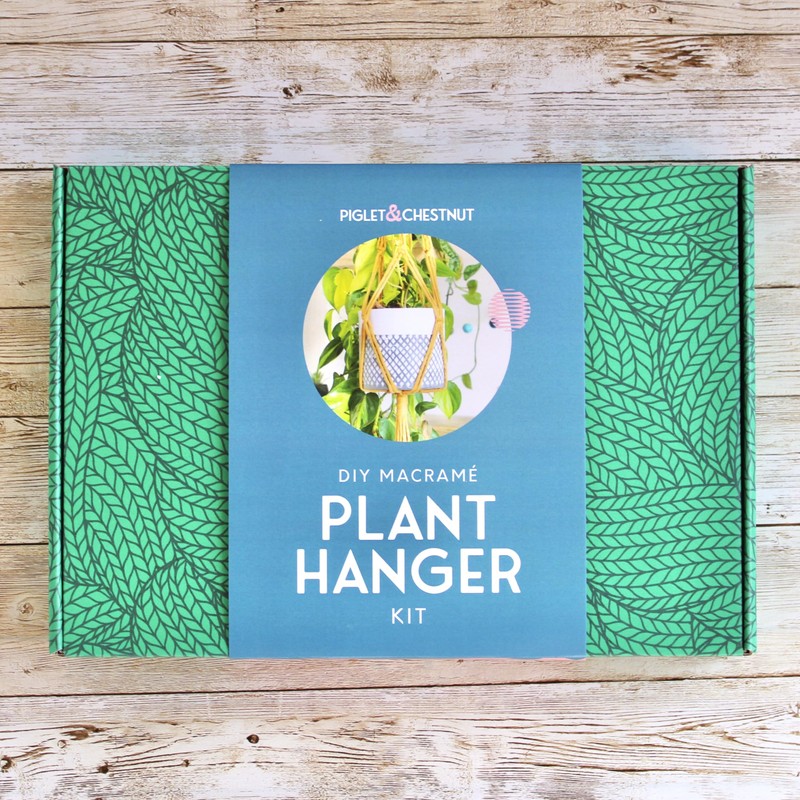 Piglet&Chestnut DIY Plant Hanger Kit, Macrame Beginner Kit, DIY Craft