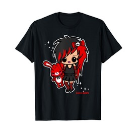 Kawaii Emo Chibi EGirl Scene Kid Goth Gothic Creepy Bunny T-Shirt