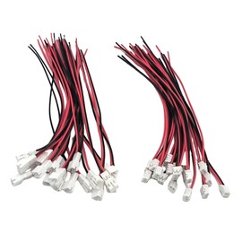 20 Pair JST-PH 2.0 Male and Female 2Pins Connector Cable, 2Pins 2.0mm Pitch 15cm 26AWG Wire Connectors
