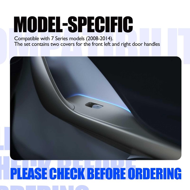 HISports Door Handle Cover Compatible with 7 Model (2008-2014) -