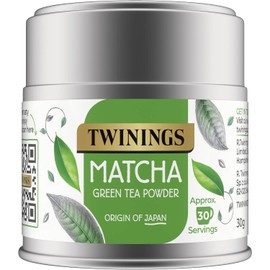 Twinings Matcha Green Tea Powder Tin - Organic Ceremonial Grade Matcha Powder from Japan, Tea for Health & Self Care, Vegan Friendly, Enjoy Hot or Cold, 30g