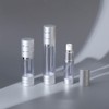 2PCS 30ml/1oz Empty Clear Plastic Airless Pump Bottles Lotion Dispenser