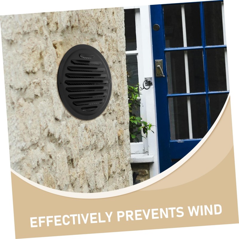 SHOWERORO Stainless Steel Hood Air Duct Cover Round Exhaust Grille