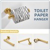 APLusee Brushed Gold 2 Pieces Bathroom Hardware Set, Hand Towel