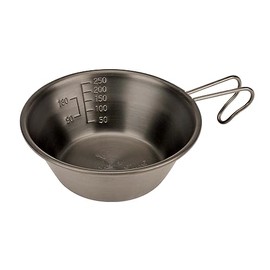Captain Stag UH-75 Shera Cup, Stainless Steel, 11.8 fl oz (320 ml), Black Oxidized Color, Logo Mark, Engraved, Stainless Steel, Made in Japan, Made in Japan