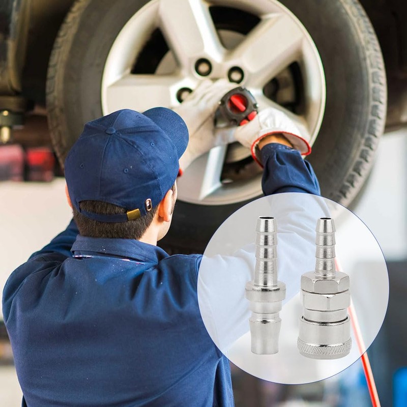 Compressed Air Coupling, Quick Coupling Compressed Air, 8 mm Hose,