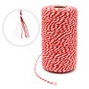 jijAcraft 400M Red and White Cotton String, 2MM Durable Craft