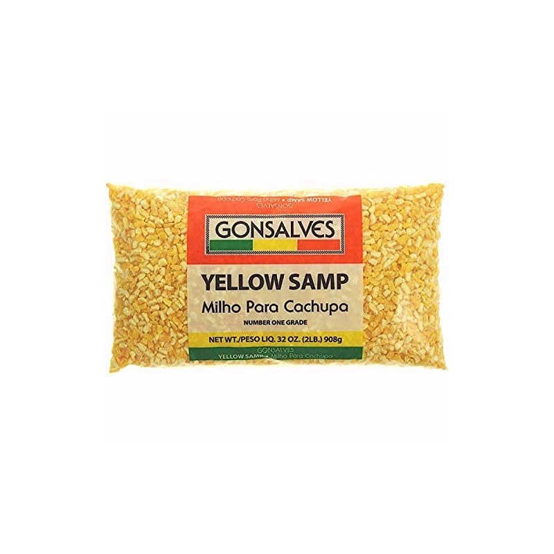 Gonsalves YELLOW SAMP Milho Para Cachupa (Dried Yellow HOMINY CORN)