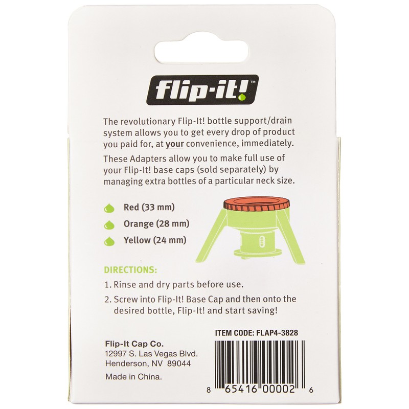Flip-It! 28mm Orange Extra Adapter Pack
