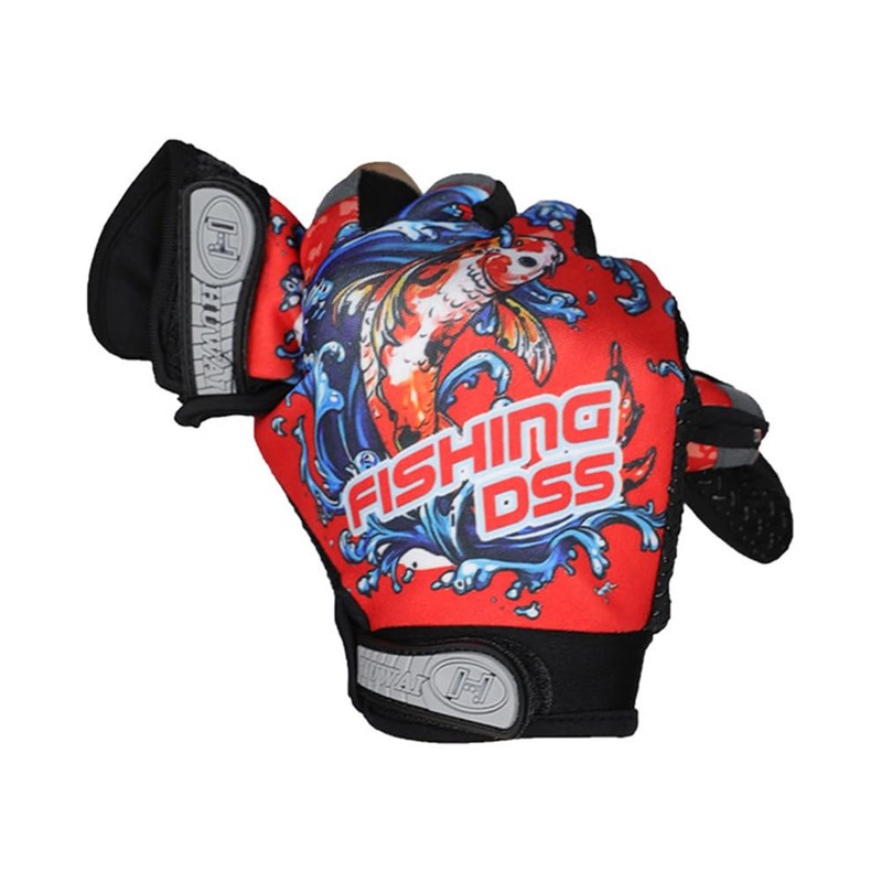 Sarini Winter Cycling Climbing Half-Finger Gloves, Fishing Half-Finger Gloves, Polyester