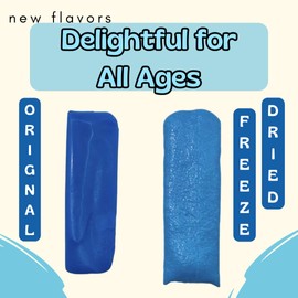 Air Taffy Candy Freeze Dried Airheads Blue Raspberry Sour Treat Gift Tasty Intense Flavour Pieces Deliciously Freeze-Dried Candies Lightweight On The Go Pick Me Up Snacks Cut to Bite Size