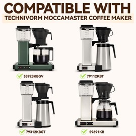 Coffee Filters #4 Compatible with Technivorm Moccamaster 79112 KBT 53923 KBGV 59691 KB, 100pcs Cone Filters for Technivorm Moccamaster Coffee Maker