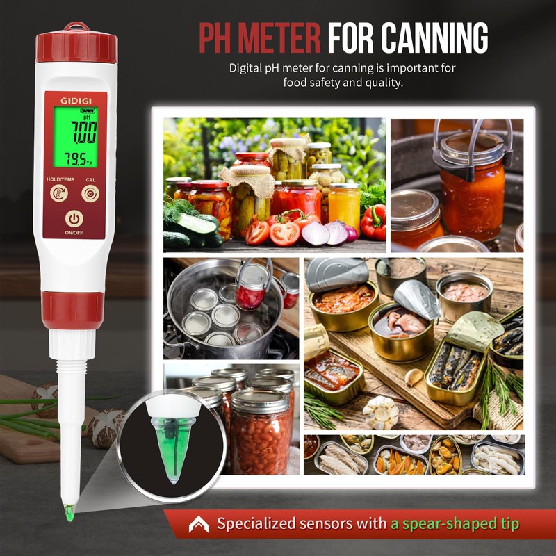 pH Meter for Food Digital pH Meter for Fermentation Hot