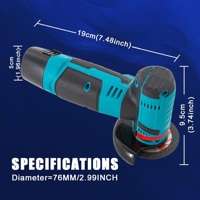 12V Mini Angle Grinder, 1 Set Multi-purpose Rechargeable Grinding Tool,